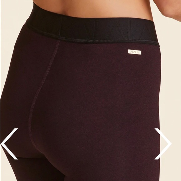 $80 Alala Primary Short in Beet Diamond - Biker Shorts Size Small - Picture 4 of 10